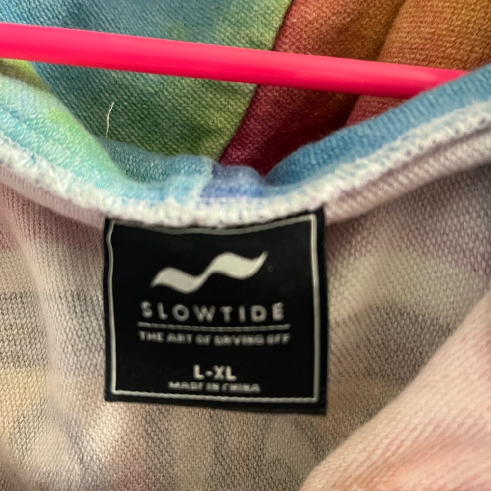 Slowtide Tie-Dye Grateful Dead Hooded Poncho - Picture 4 of 4